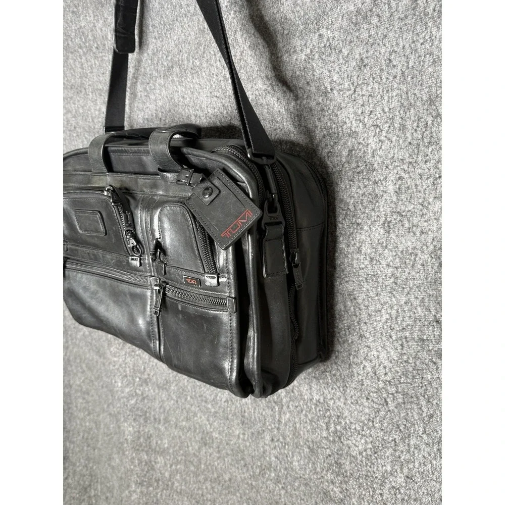 Tumi Leather Laptop Bag 16